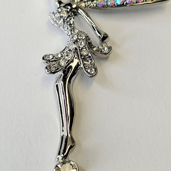 Tinkerbell Fairy Necklace with fashion aurora borealis crystals - Picture 10 of 11